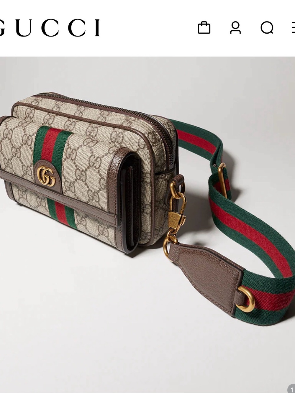 Ophidia Mini GG Supreme Canvas & Leather - Picture 2 of 4